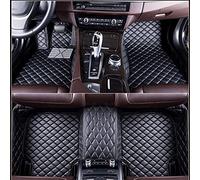 Tappetini Auto Personalizzati per Lamborghini Urus 2018 2019 2020 2021 2022 2023 2024, Antiusura Pelle Tappetino Completo Mat Set Auto Pavimento Protezione,Black