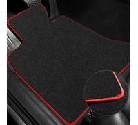 Tappetini Auto Personalizzato Per Jeep Per Grand Cherokee WK 2008 2009 2010 Antiscivolo Tapis Sur Tapis Voiture(Polyester Red 3pcs)