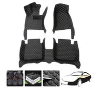 Tappetini Auto Tappeti Auto per Peugeot 2008 II Active/Allure/GT Pack SUV 2019-2022 2023 2024,Antiscivolo Pelle Impermeabile Auto Stuoia Resistente Allo Sporco Tappeti Auto Accessori
