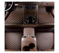 Tappetini auto Tappetini Auto Pelle PU Impermeabile Auto Foot Pad Protector Pastiglie Cuscino Moquette Auto Universale Moda(Marrone-5 pezzi)