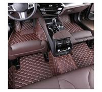 Tappetini Auto Tappetini Per Auto Dodge Per Caravan 2007-2013 Interni In Pelle Impermeabili Dettagli Accessori Tappetini Autovettura(Caffè)