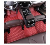 Tappetini Auto Tappetini Per Auto Per Dodge Per Caravan 2007-2013 Interni In Pelle Impermeabili Dettagli Accessori Tappetini Autovettura(VINO ROSSO)