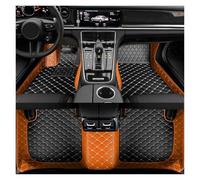 Tappetini Auto Tappetino Per Auto Per Ford Per Edge 7 Posti 2023 2015-2019 2020-2022 Accessori Interni In Pelle Artificiale Tappetini Abitacolo(Orange Black,2023)