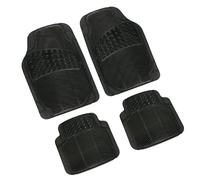 TAPPETINI AUTO UNIVERSALI IN GOMMA 4 PEZZI PVC RESISTENTI INODORE CON PRETAGLI