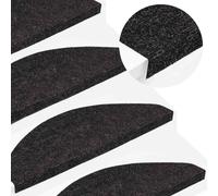 Tappetini Autoadesivi per Scale 30 pz Antracite 65x22,5x3,5 cm