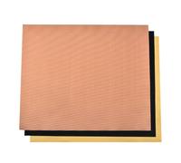 Tappetini Barbecue 40x32 Cm in Fibra di Vetro, 3 Pezzi | Antiaderenti e Riutilizzabili, Colore Nero, Facili da Pulire, per Grigliate e Feste All'aperto