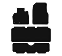 Tappetini base in velluto nero per: Renault Espace IV 7 posti (2002-2012)