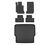 Tappetini + baule per Mercedes-Benz W204 2007-2014 SW con gancio traino