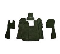 Tappetini camion ecopelle nero/verde per sedili automatici Scania R 2010-2016