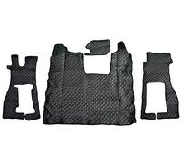 Tappetini camion ecopelle per Scania R 09.2016 sedile ad aria destro nero/giallo