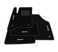 Tappetini compatibili con Opel Meriva A 2003-2010, Ricamo Sport, Kit tappetini auto personalizzati, Set tappetini, Moquette auto