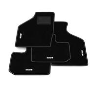 Tappetini compatibili con Suzuki Ignis 2003-2007, ricamo 4x4, kit tappetini auto personalizzati, set tappeti in moquette, tappeto auto