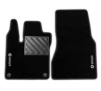 Tappetini compatibili per Smart ForTwo W453 dal 2014 con 2 loghi ricamati