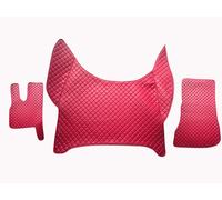 Tappetini completi antiscivolo rosso/rosso rivestimenti in ecopelle per DAF X...
