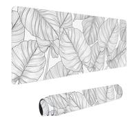 Tappetini con texture topografica Tappetino for mouse nero da gioco Tastiera for computer Tappetino for mouse Xxl Base antiscivolo Bordi cuciti for giochi e ufficio(4,800x400x2mm)