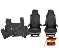 Tappetini Coprisedili Camion Per MAN TGX 2007-2016 Automatico Ecopelle