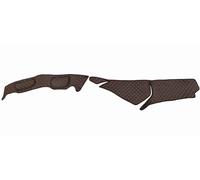 Tappetini cruscotto nero/rosso rivestimenti in ecopelle per Mercedes Actros L...