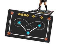 Tappetini da allenamento per hockey - Cuscinetti silenziosi antiscivolo per agilità da 80 x 120 cm | Attrezzature per l'allenamento di hockey | Per palestra all'aperto al coperto, campo, patio di gio