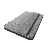 Tappetini da bagno ad assorbimento rapido, ad asciugatura rapida, antiscivolo, non hanno bisogno di piegarsi per asciugare rapidamente i piedi (grigio scuro, 40 x 60 cm)