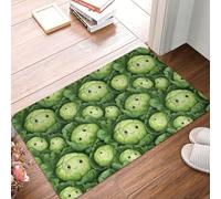 Tappetini da bagno con stampa di cavolo, antiscivolo, lavabili, 16x24 pollici, tappetini da bagno per l'arredo del bagno, tappetini da cucina morbidi, tappetini lavabili per vasca da bagno interna ed