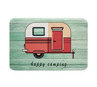 Tappetini da bagno per camper per bagno Happy Camping Tappeti da bagno per bambini ragazzi ragazze adolescenti plancia di legno tappeti da bagno accessori da bagno 40 x 50 cm
