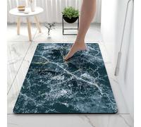 Tappetini Da Bagno Per La Casa Assorbente Diatomite Ad Asciugatura Rapida Terra Antiscivolo Microfibra Lavabile Accogliente Vasca Morbida Doccia Soggiorno Rettangolo, Blue 6, 40*60cm/15.75*23.62in