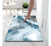 Tappetini Da Bagno Per La Casa Assorbente Diatomite Ad Asciugatura Rapida Terra Antiscivolo Microfibra Lavabile Accogliente Vasca Morbida Doccia Soggiorno Rettangolo, Green 3, 40*60cm/15.75*23.62in