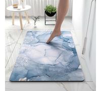 Tappetini Da Bagno Per La Casa Assorbente Diatomite Ad Asciugatura Rapida Terra Antiscivolo Microfibra Lavabile Accogliente Vasca Morbida Doccia Soggiorno Rettangolo, Blue 5, 45*70cm/17.72*27.56in