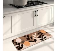 Tappetini da cucina a foglia per pavimento, moderni e astratti, morbidi, imbottiti, confortevoli, lavabili, antiscivolo, decorativi, per lavelli da cucina, lavanderia, bagno, 40 x 119 cm