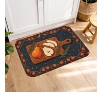 Tappetini da cucina a forma di cuore per pavimento, rustici e accoglienti, mattarello color cioccolato, morbidi, lavabili, per lavanderia, ingresso e bagno, 40,6 x 61 cm