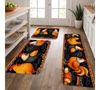 Tappetini da cucina a forma di pollo, colorati in stile casale, morbidi, imbottiti, confortevoli, lavabili, antiscivolo, per lavelli da cucina, lavanderia, bagno, 3 pezzi