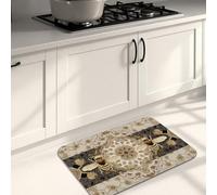 Tappetini da cucina a tema api per pavimento, elegante design a nido d'ape, imbottito, confortevole, lavabile, antiscivolo, per lavelli da cucina, lavanderia, bagno, 40,6 x 61 cm