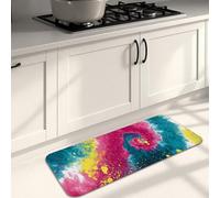 Tappetini da cucina astratti per pavimento, design a spirale colorato, morbidi, imbottiti, confortevoli, lavabili, antiscivolo, per cucina, lavanderia, bagno, 40 x 119 cm