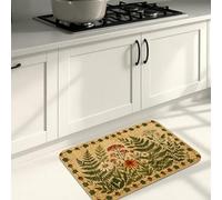 Tappetini da cucina autunnali con volpe per pavimento, tappetini decorativi rustici, imbottiti, comodi, lavabili, per cucina, lavanderia, bagno, 40,6 x 61 cm