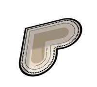 Tappetini da cucina decorativi a forma di cuore con caratteristiche antiscivolo in PVC a prova di olio per pulire facilmente le superfici impermeabili antigraffio