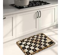 Tappetini da cucina geometrici vintage per pavimento, stelle nere e luna, morbidi tappetini imbottiti per tutte le stagioni, comodi e lavabili, decorazione per lavelli da cucina e lavanderia, 50 x 78