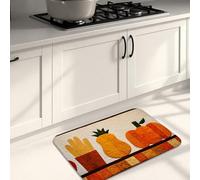 Tappetini da cucina per pavimenti, morbidi a tema raccolto, imbottiti, confortevoli, lavabili, antiscivolo, per lavelli da cucina, lavanderia, bagno, 40,6 x 61 cm