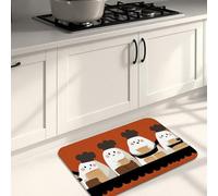 Tappetini da cucina per pavimenti, simpatici tappetini da cucina con cartoni animati, imbottiti, comodi, lavabili, antiscivolo, per lavelli da cucina, lavanderia e bagno, 50 x 78 cm