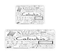 Tappetini da cucina per pavimento con geometria matematica, calcolo, 2 pezzi, impermeabili, antiscivolo, imbottiti, anti-affaticamento, resistenti, comodi, per cucina, casa, ufficio, lavanderia