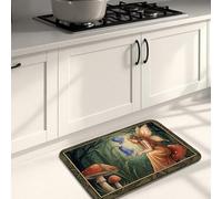 Tappetini da cucina per pavimento, foresta incantata, vintage, morbidi, imbottiti, comodi, lavabili, per cucina, lavanderia, bagno, 40,6 x 61 cm