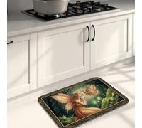 Tappetini da cucina per pavimento, foresta incantata, vintage, morbidi, imbottiti, comodi, lavabili, per cucina, lavanderia, bagno, 50 x 78 cm