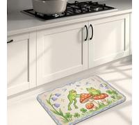 Tappetini da cucina per pavimento, morbidi e colorati ispirati alla natura, imbottiti e lavabili, per cucina, lavanderia, bagno, 40,6 x 61 cm
