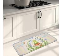 Tappetini da cucina per pavimento, morbidi e colorati ispirati alla natura, imbottiti e lavabili, per cucina, lavanderia, bagno, 40 x 119 cm