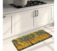 Tappetini da cucina per pavimento, motivo giraffa con stampa animalier vintage, morbidi, imbottiti, confortevoli, lavabili, antiscivolo, decorativi, per cucina, lavanderia, bagno, 40,6 x 119,6 cm
