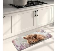 Tappetini da cucina per pavimento, rustici vintage, in memory foam, imbottiti, anti-fatica, lavabili, antiscivolo, per lavelli da cucina, lavanderia e bagno, 40 x 119 cm