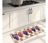Tappetini da cucina per pavimento, stile vintage a scacchiera, morbidi, imbottiti, confortevoli, lavabili, antiscivolo, decorativi, per lavelli da cucina, lavanderia, bagno, 40 x 119 cm