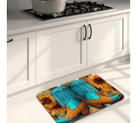 Tappetini da cucina per pavimento, stile vintage occidentale, morbidi, imbottiti, confortevoli, lavabili, antiscivolo, decorativi, per lavelli da cucina, lavanderia e bagno, 50 x 78 cm