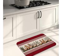 Tappetini da cucina vintage a forma di pane, morbidi tappeti imbottiti per pavimento della cucina, tappetini decorativi antiscivolo per cucina e sala da pranzo, design in stile casale, 50 x 78 cm