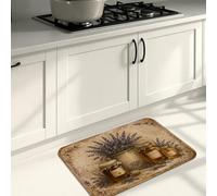 Tappetini da cucina vintage per cantina, rustici, floreali, morbidi, imbottiti, comodi, lavabili, per lavelli, lavanderia e bagno, 40,6 x 61 cm