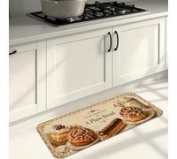 Tappetini da cucina vintage per pavimento, design rustico con pane e miele, morbidi tappetini imbottiti autunnali comodi e lavabili, decorazione per lavelli da cucina, lavanderia e bagno, 40 x 119 cm